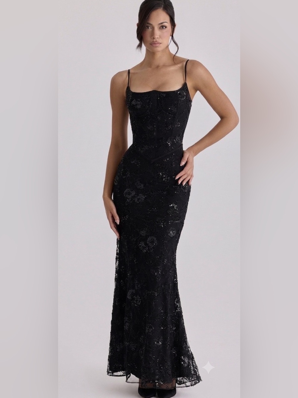 House of CB Naima Beaded Gown